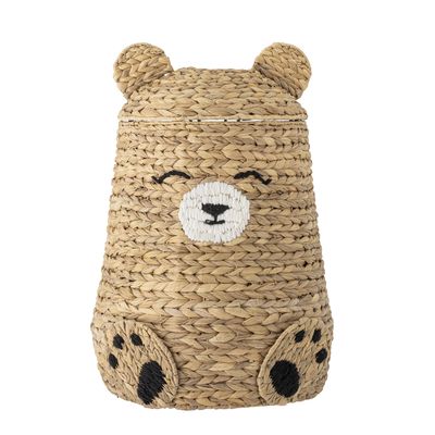 Timone Korg m/lock Natur Vattenhyacint Ø40 cm Bloomingville Mini