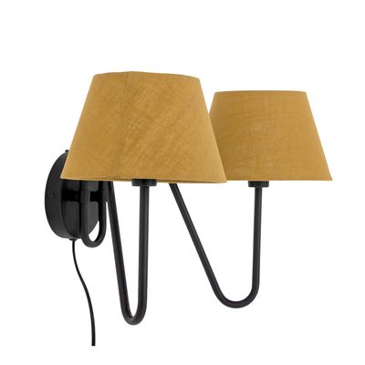 Vägglampa Svart Metall Letty | Bloomingville