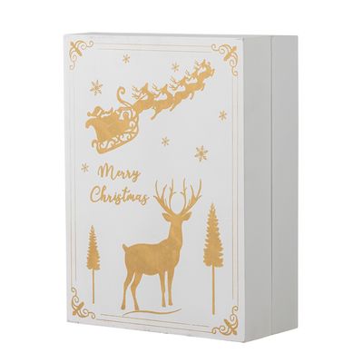 Kalender med ljus Vit Plywood Elimar | Bloomingville