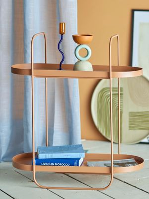 Sidobord Brun Metall Reet | Bloomingville