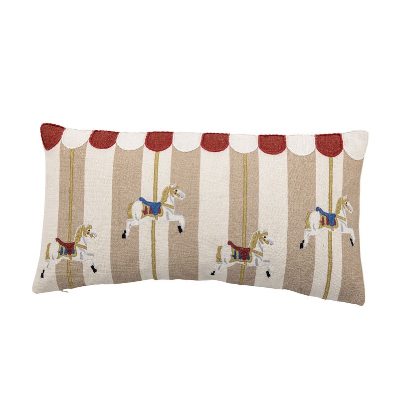 Merry-go-round Kudde Natur Bomull L60cm Bloomingville
