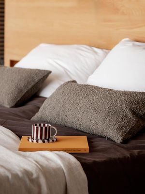 Trond Kuddfodral Nougat 35x80cm | Svanefors