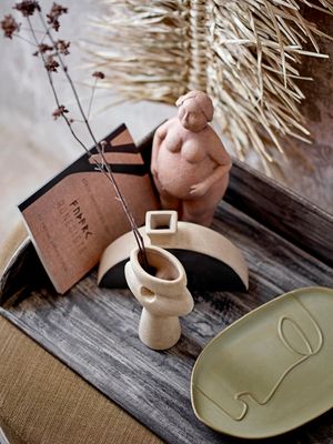 Bricka Grön Stengods Ngan | Bloomingville