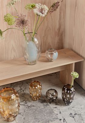 OYOY Jali Vas Isblå Glas Ø21.5 cm