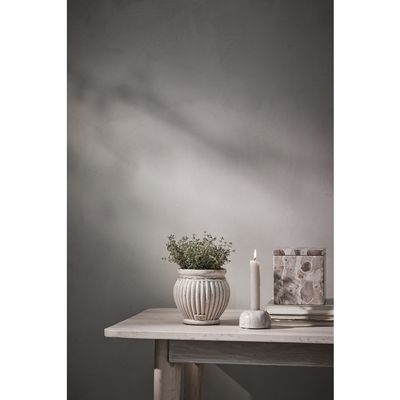 Lene Bjerre Ellia Ljusstake Linne Marmor H23 cm