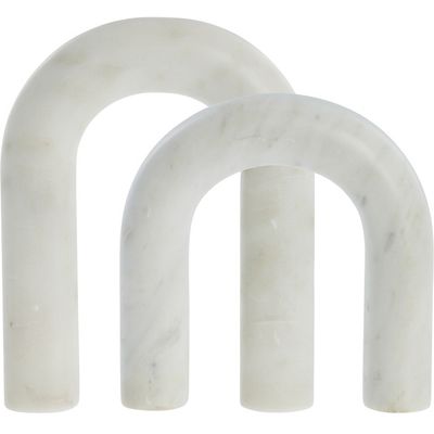 Lene Bjerre Ellia Dekoration Vit Marmor H25.5 cm