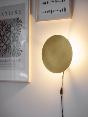 PR Home Fullmoon Vägglampa Pale gold 25cm