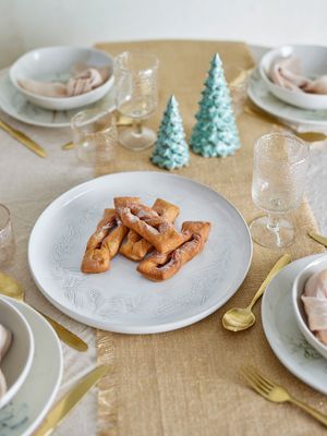 Serveringsfat Natur Stengods Winter | Bloomingville