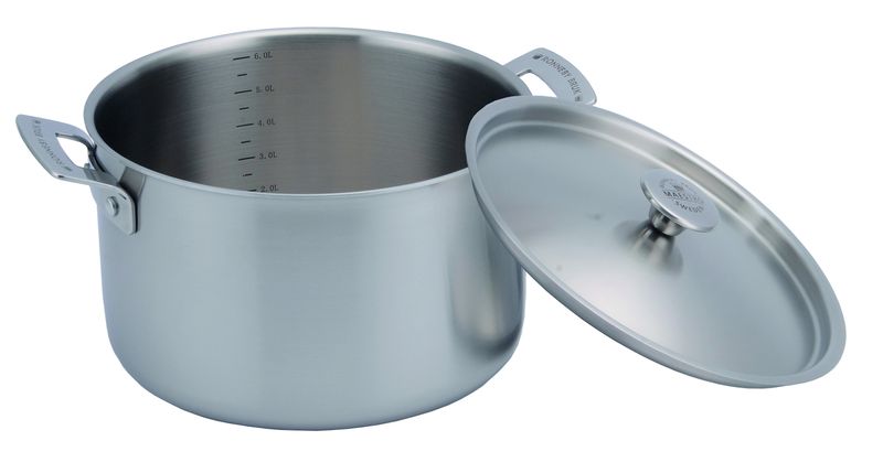 Inox Rostfri Gryta 6L, Ø24x15 cm Ronneby Bruk