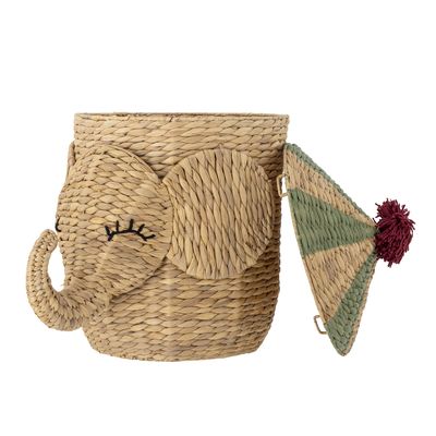Bobo Korg m/lock Natur Vattenhyacint L35 cm Bloomingville Mini