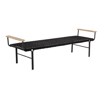 Bänk Svart Metall Mundo | Bloomingville