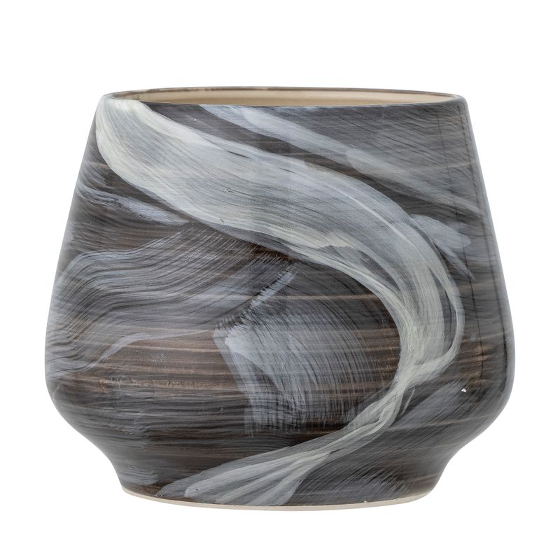 Kruka Brun Stengods Skjalm | Bloomingville