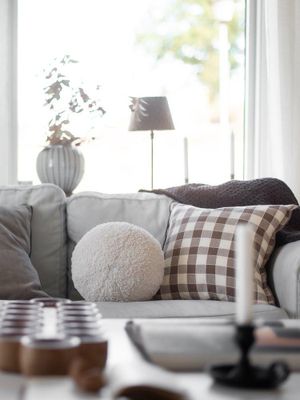 Svanefors Mary Kuddfodral Nougat 45x45 cm