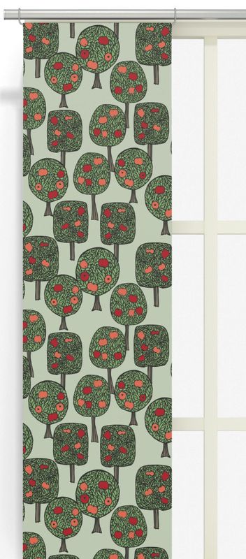 Äppelskogen grön panellängd 2 pack Arvidssons Textil