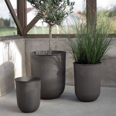 DBKD Out Stripe Pot 3-set Brun