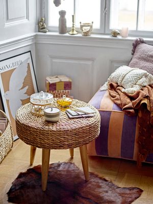 Burk med lock Gul Glas Danni | Bloomingville