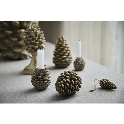 Lene Bjerre Serafina LED pine cone Dekoration H30.5 cm Ljusguld
