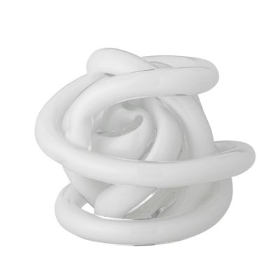Dekoration Vit Glas Knot | Bloomingville