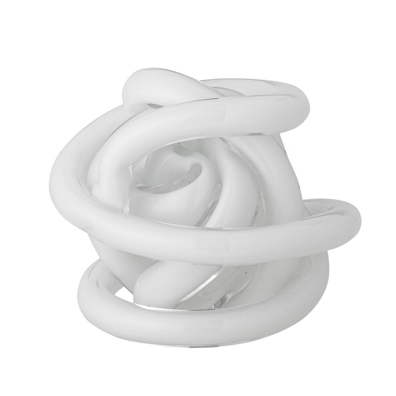 Dekoration Vit Glas Knot | Bloomingville