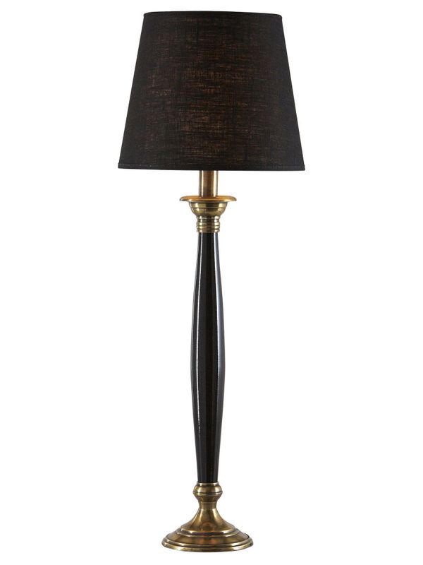 Madison Lampfot med lampskärm 72cm Svart/mässing PR Home