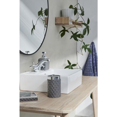 Lene Bjerre Portia Tvålfat Mörkgrå/Silver