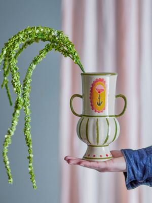 Vas Grön Stengods Odina | Bloomingville
