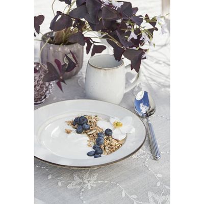 Lene Bjerre Amera Bricka Vit Stengods 40x30 cm