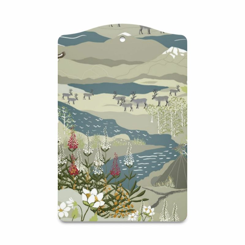 Fjällvandring turkos serveringsbräda Arvidssons Textil