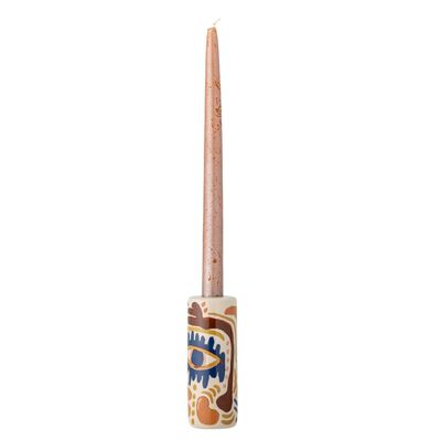 Ljusstake Orange Stengods Horus | Bloomingville