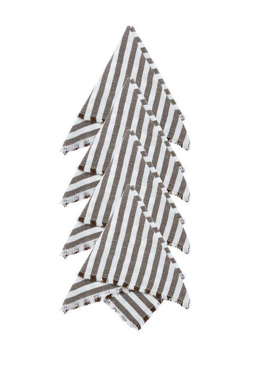 Svanefors Gaby Servett 4-pack Mörkbrun 45x45 cm