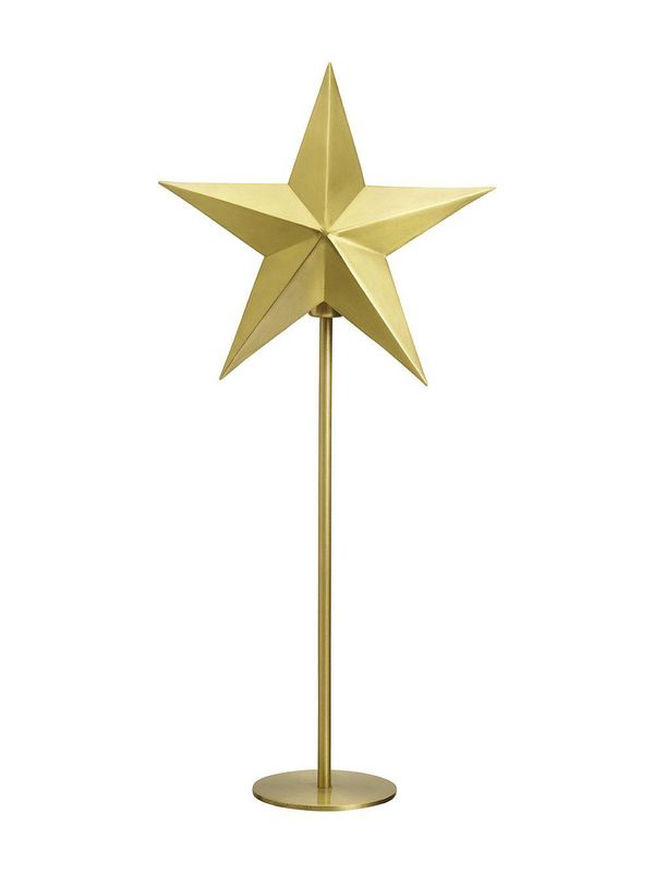 PR Home Nordic Star on base Pale gold 76cm