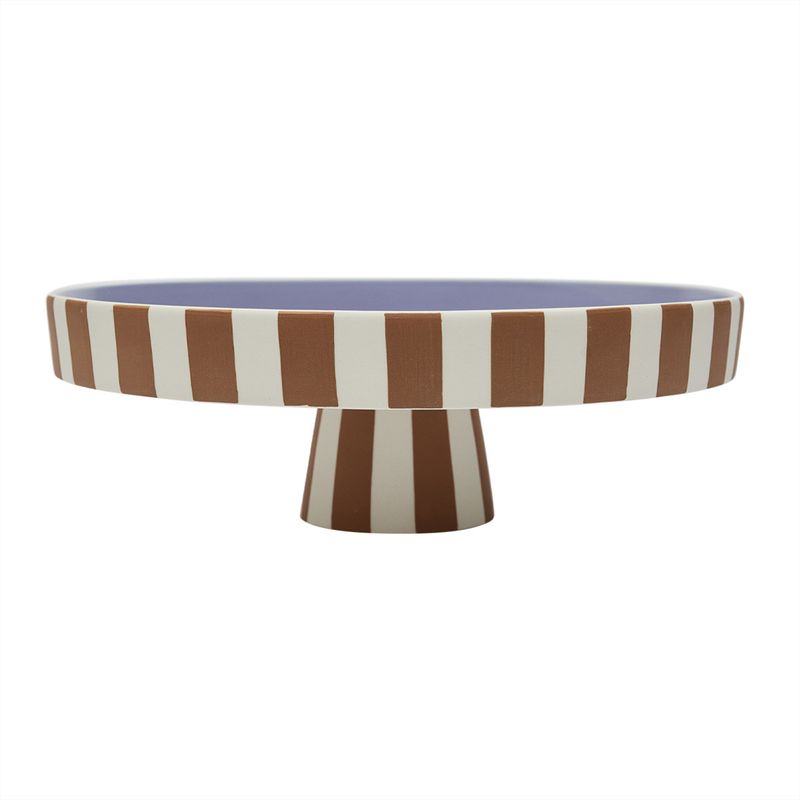 Toppu Bricka Kola/Lavendel Stengods Oyoy Living Ø27cm