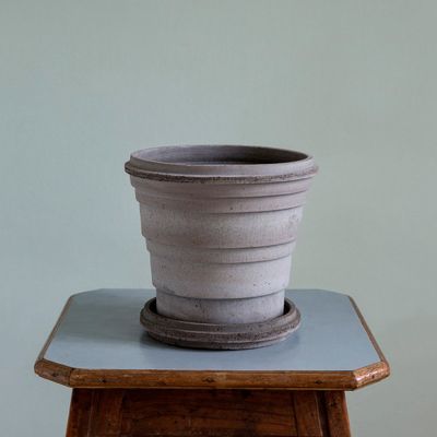 Bergs Potter Planet RAW Kruka Med Fat Grå, Ø 21 cm