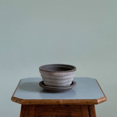 Bergs Potter Planet RAW Kruka Med Fat Grå, Ø 21 cm