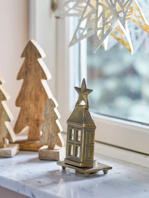 Värmeljushållare Mässing Aluminium Crista | Bloomingville
