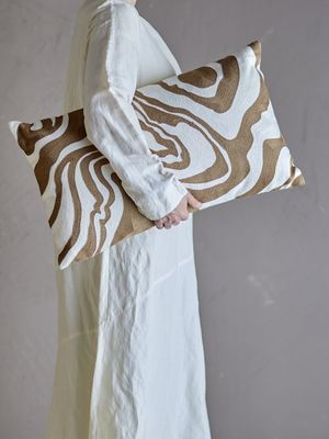 Bloomingville Aba Kudde, Natur, Bomull L60xW35 cm