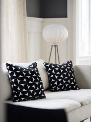 Svanefors Tess Kuddfodral Mörkblå 45x45 cm