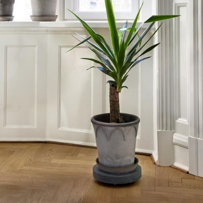 Bergs Potter Rolling Stone TERRAZZO Blomvagn Grå, Ø 35 cm