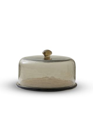 Jakobdahls Pure L Glaskupa 27x27x15.5 cm Rök