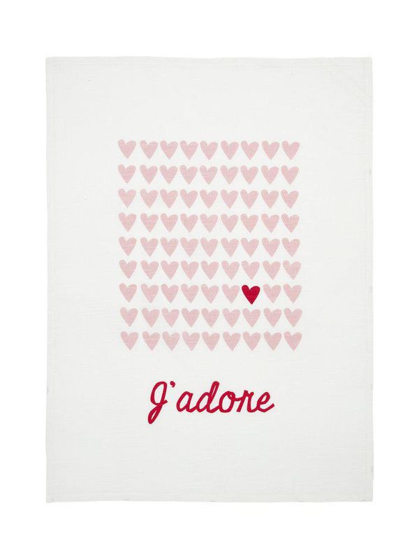 Svanefors J'adore Kökshandduk Rosa 50x70 cm