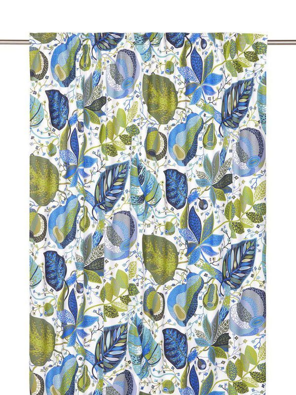 Svanefors A&E Gardin 2-pack Blå 145x250 cm