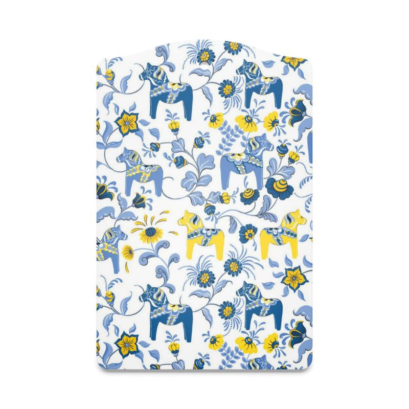 Leksand blå/gul serveringsbräda Arvidssons Textil