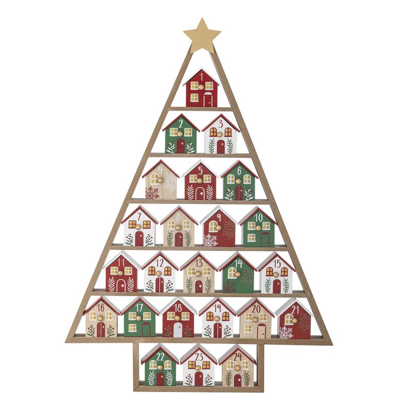 Calvin Kalender Röd MDF H61.5cm Bloomingville