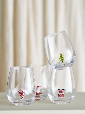 Misa Drinking Glas Multipack Transparent Glas 560 ml Set om 4 Jul Bloomingville