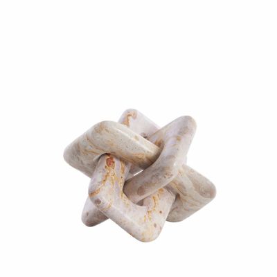 Lene Bjerre Ellia Dekoration Linne Marmor H15 cm