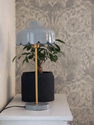 PR Home Wells Bordslampa Denim/guld 50cm