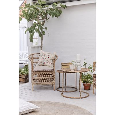 Lene Bjerre Ellia Ljusstake Vit Marmor H23 cm