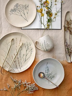 Frukostset Natur Stengods Bea 12-delars set | Bloomingville