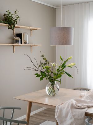 PR Home Sara Taklampa Linne Grå 35cm