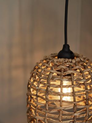 PR Home Cebu mini taklampa Natur 17 cm